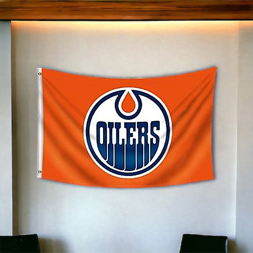 Oilers Banner Flags ( 3' by 5')
