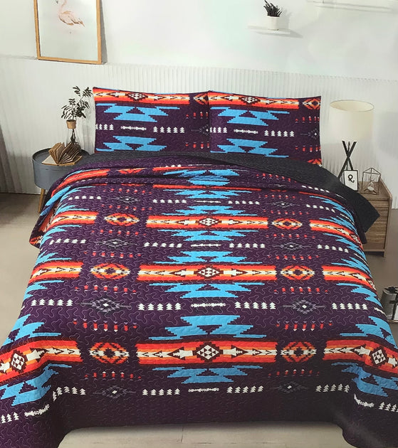 3 Piece Quilt Set Queen OldTribes 3-piece-quilt-set-queen-oldtribes