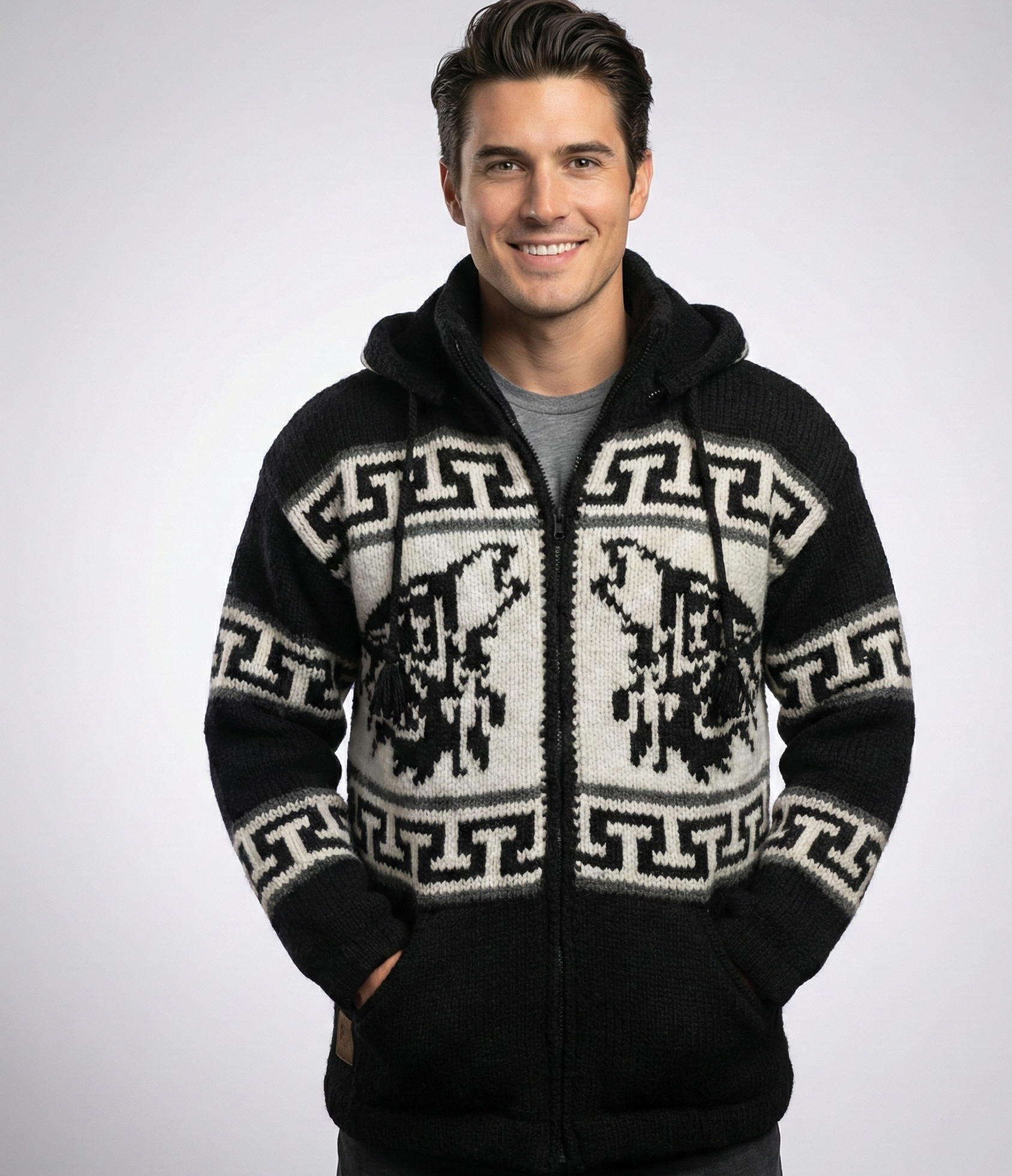 OLDTRIBES™ Lunar Wolf Wool Jacket – OldTribes