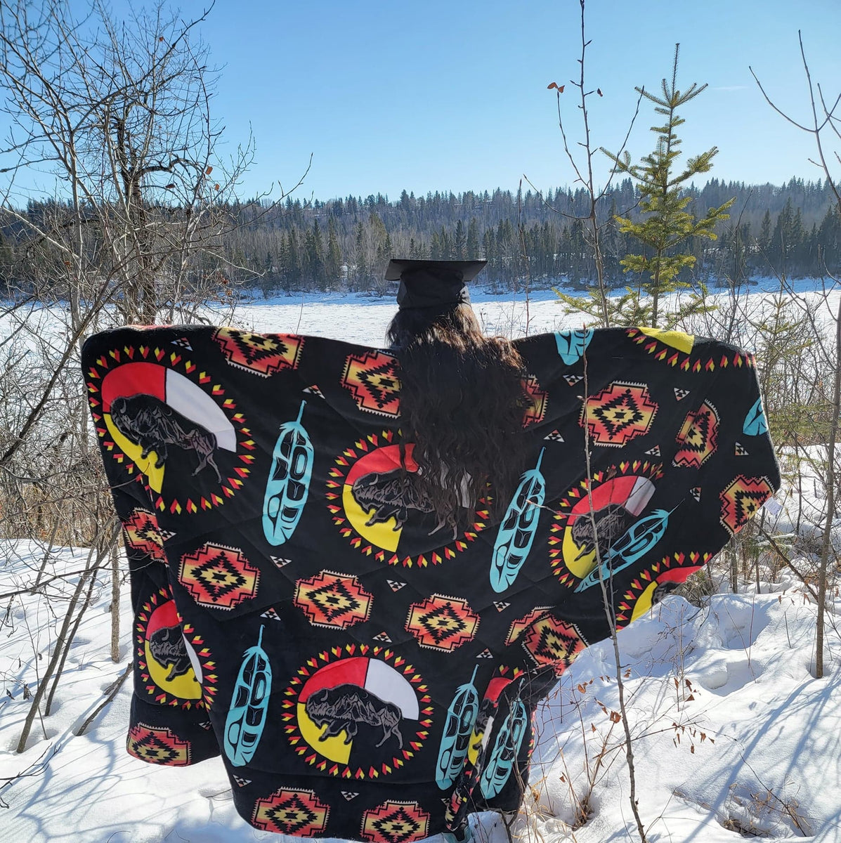 Buffalo Nation Throw Blanket OldTribes