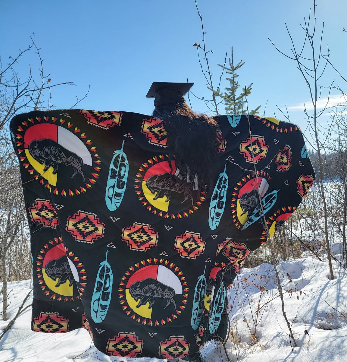 Buffalo Nation Throw Blanket OldTribes