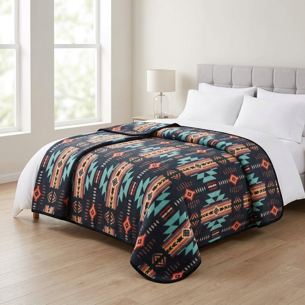 Native Butterfly Polar Fleece Blanket