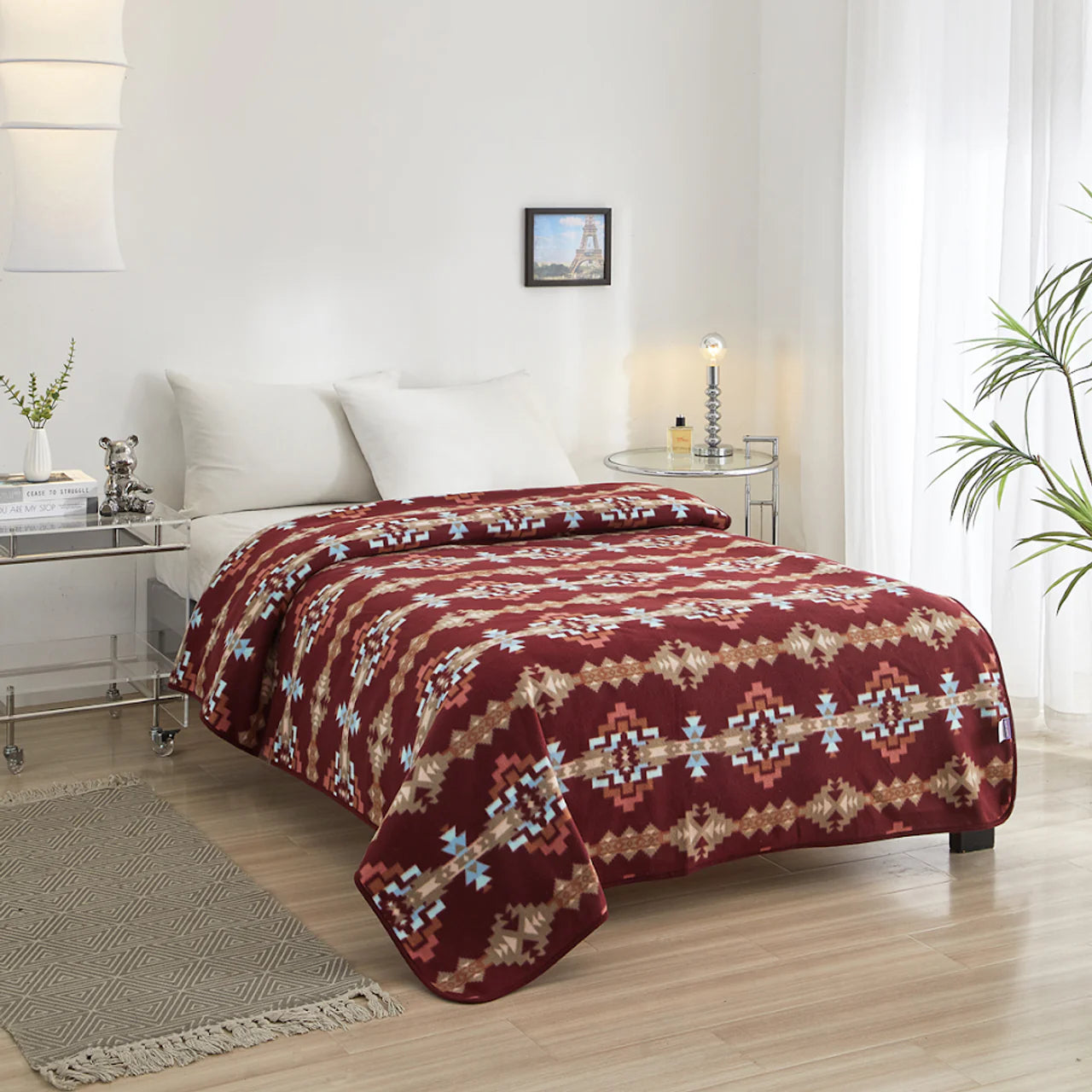 Native Print Fleece Blanket