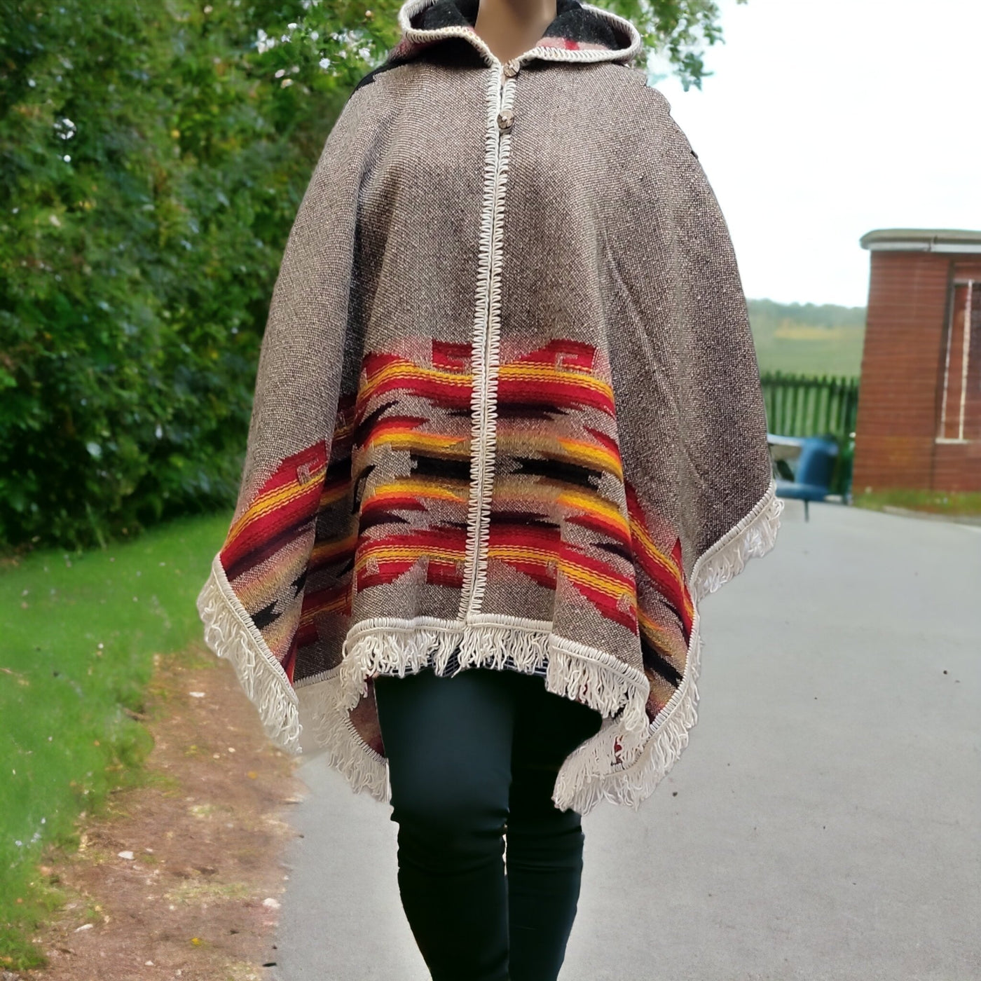 Hooded Poncho Style