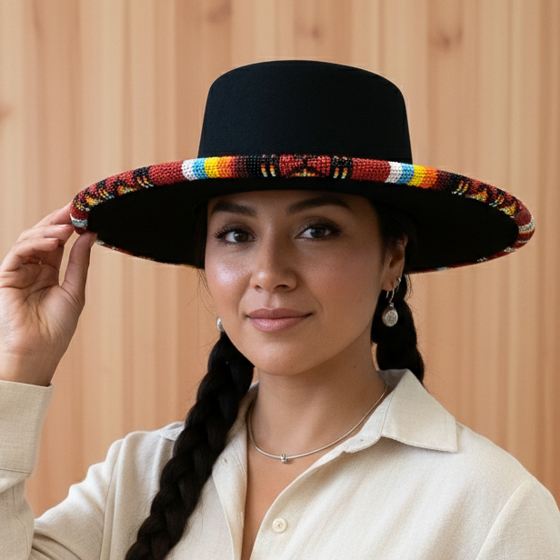 Handmade Beaded Hat
