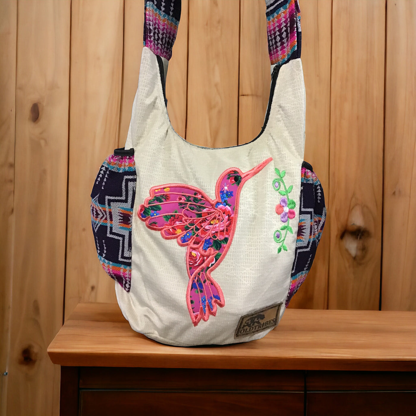 Embroidered Crossbody Bag