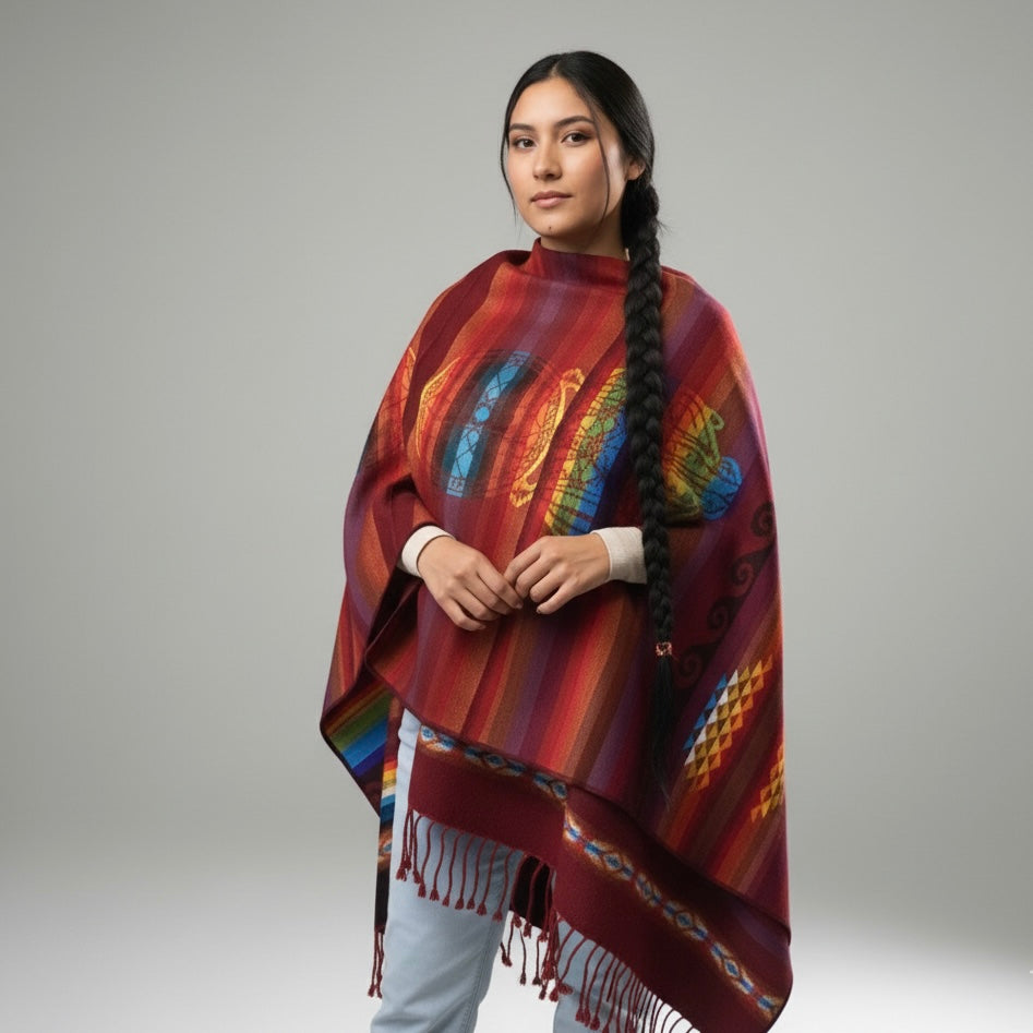 Hand Woven Reversible Shawl