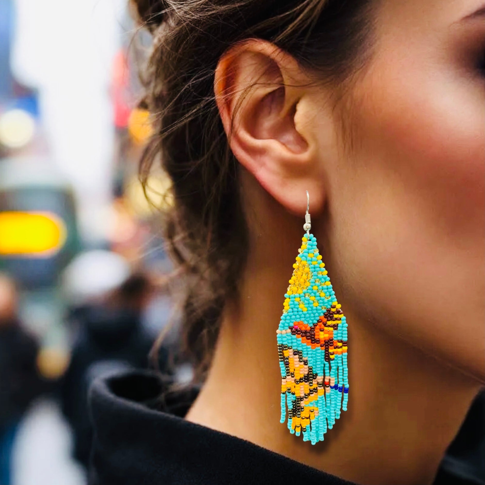 Sky Dancer Beaded Earrings