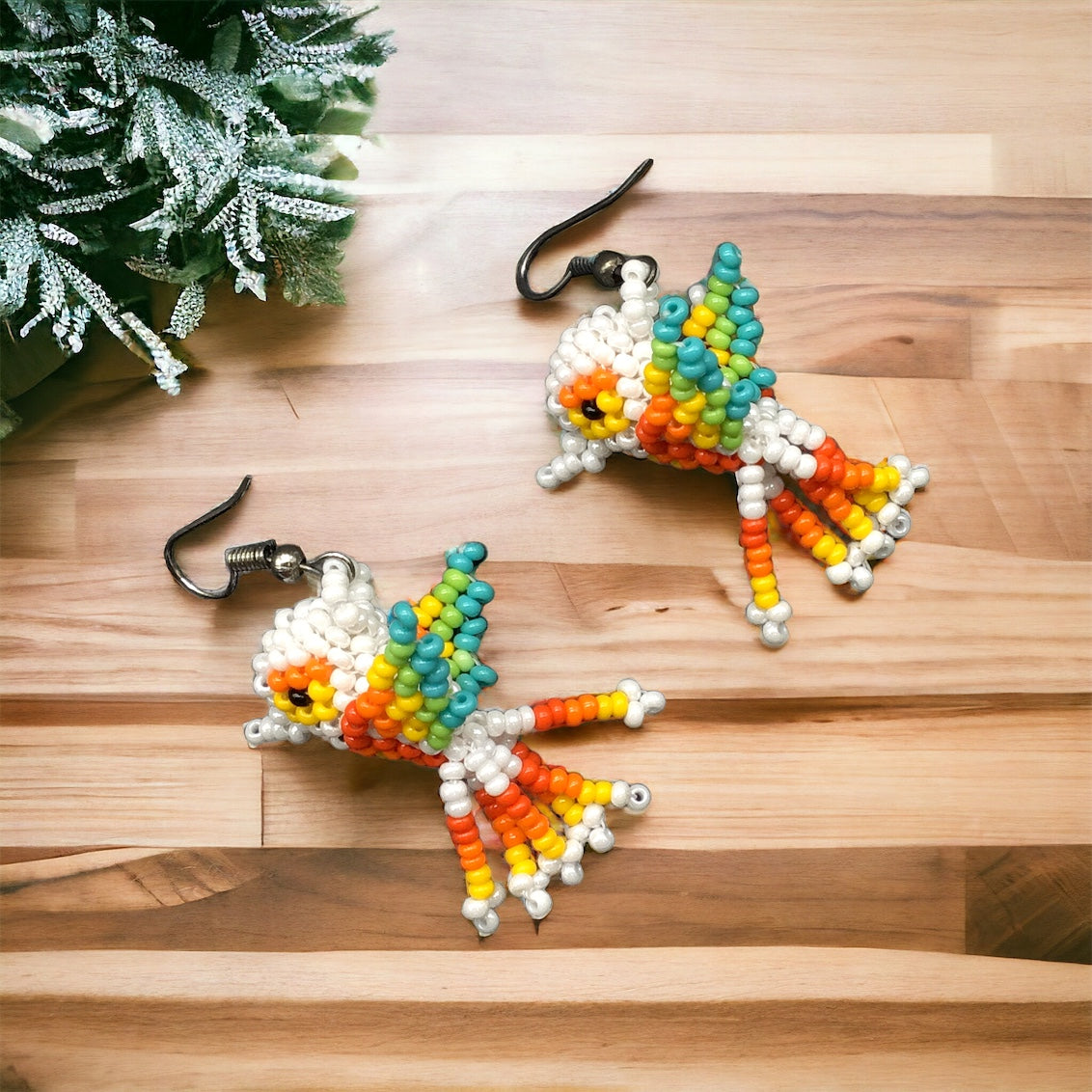 OLDTRIBES™ Beaded hummingbird earrings