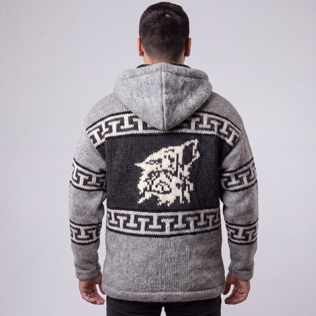 OLDTRIBES™ Lunar Wolf Wool Jacket