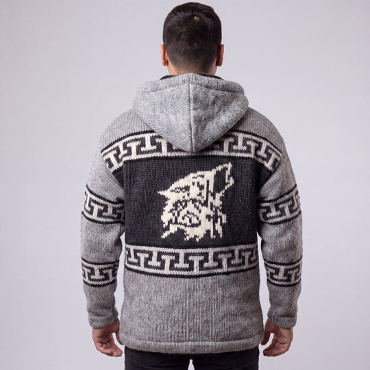 OLDTRIBES™ Lunar Wolf Wool Jacket
