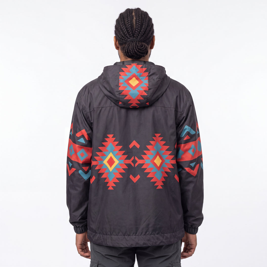 OLDTRIBES™ Sunrise Peaks Windbreaker(Black)