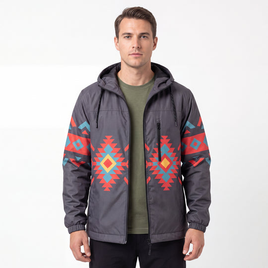 OLDTRIBES™ Sunrise Peaks Windbreaker(Black)