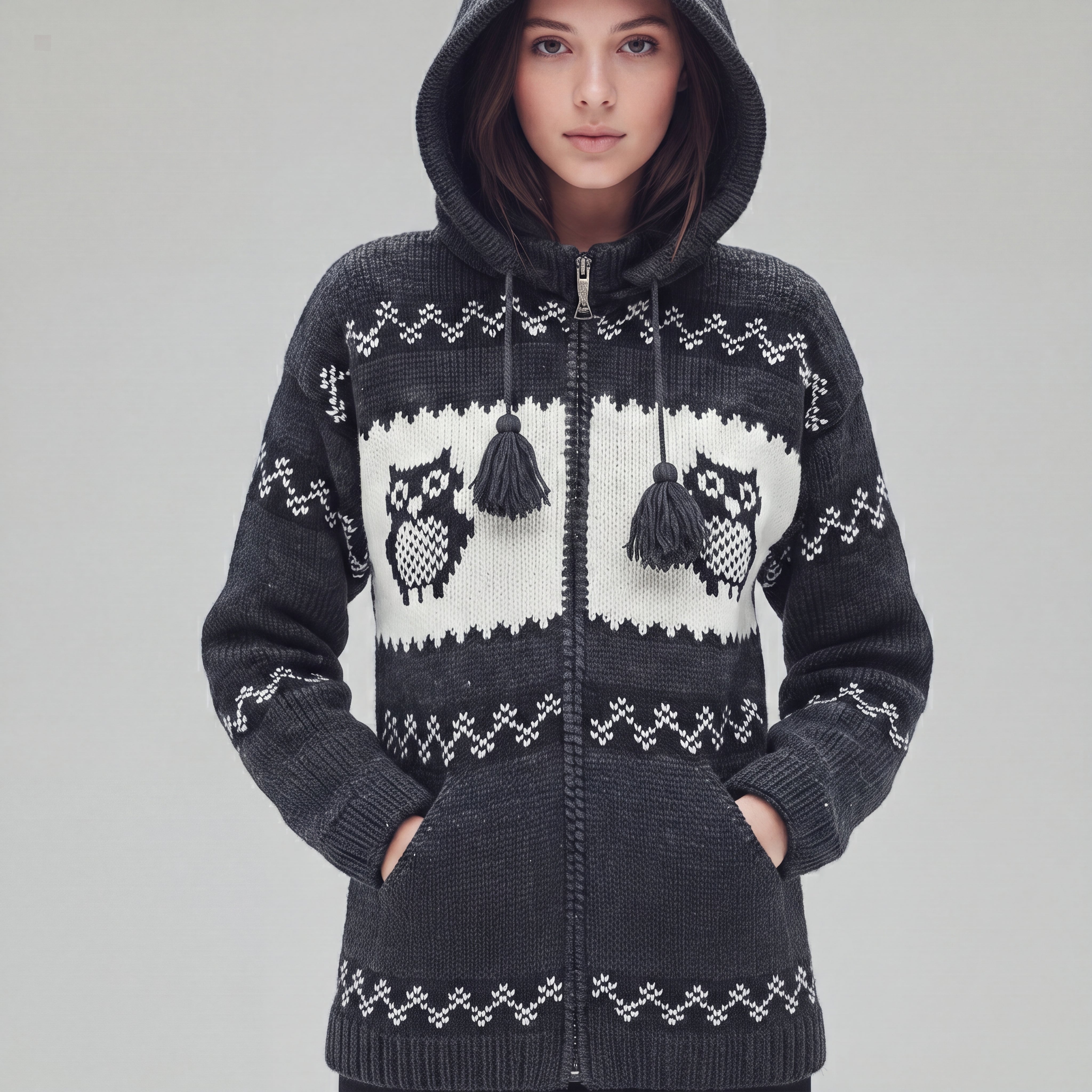 OLDTRIBES™ Nocturne Owl Wool Jacket