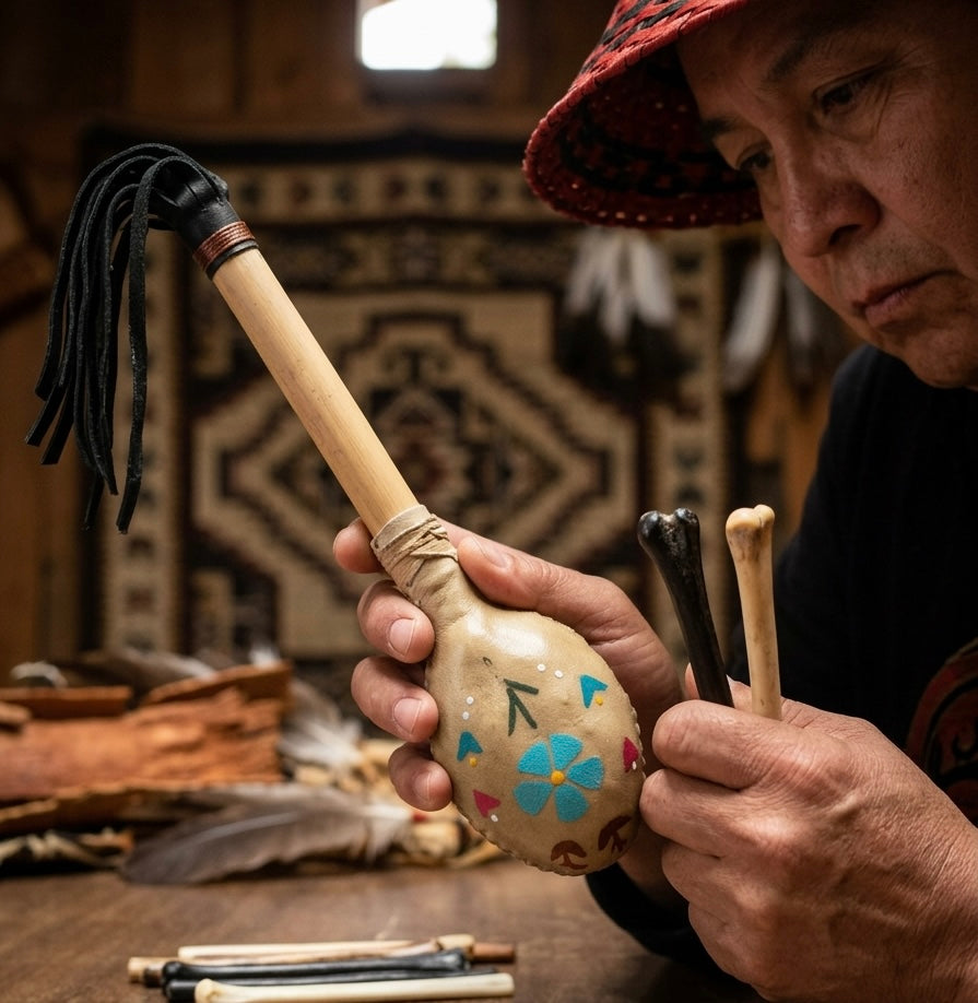Handcrafted Rattle Handcrafted Ceremonial Rattle – OldTribes
