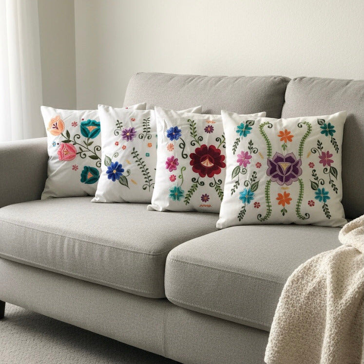 Embroidered Pillows Cushion Cover(#8)