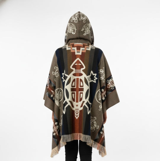 Turtle HandMade Wool Poncho