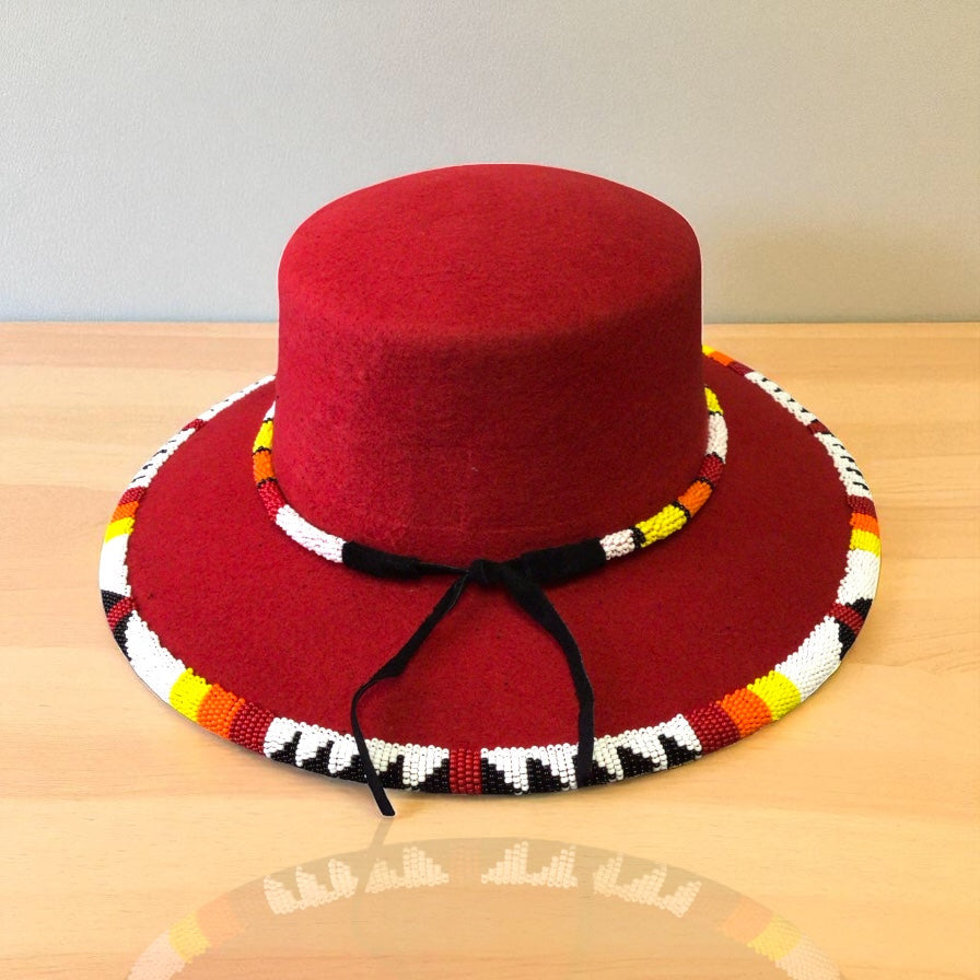 SIZE-59 Handmade Beaded Hat