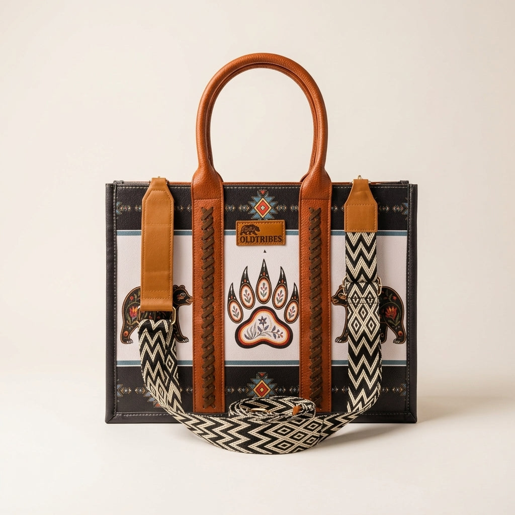 OLDTRIBES™  Leather Handbag (Bear Paw)