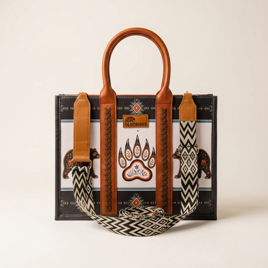 OLDTRIBES™  Leather Handbag (Bear Paw)