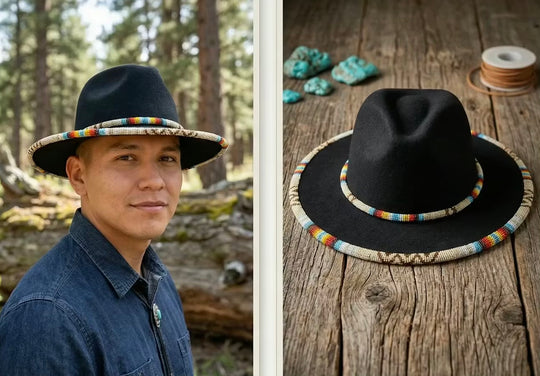 Size-58 Handmade Beaded Hat