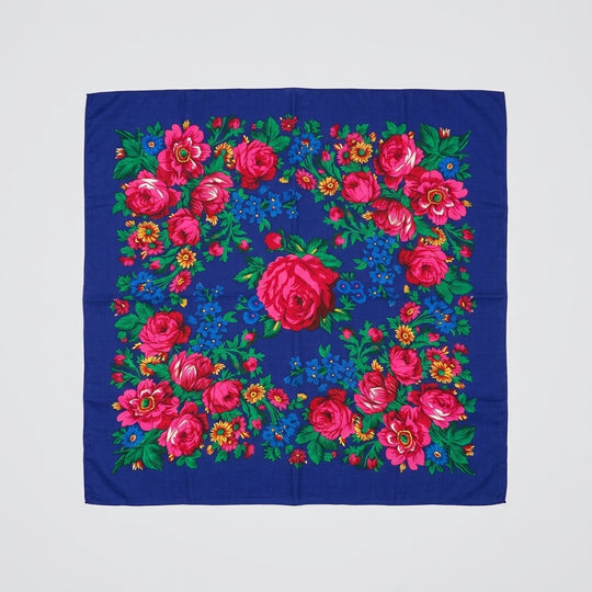 Classic Kokum Scarf(Blue)