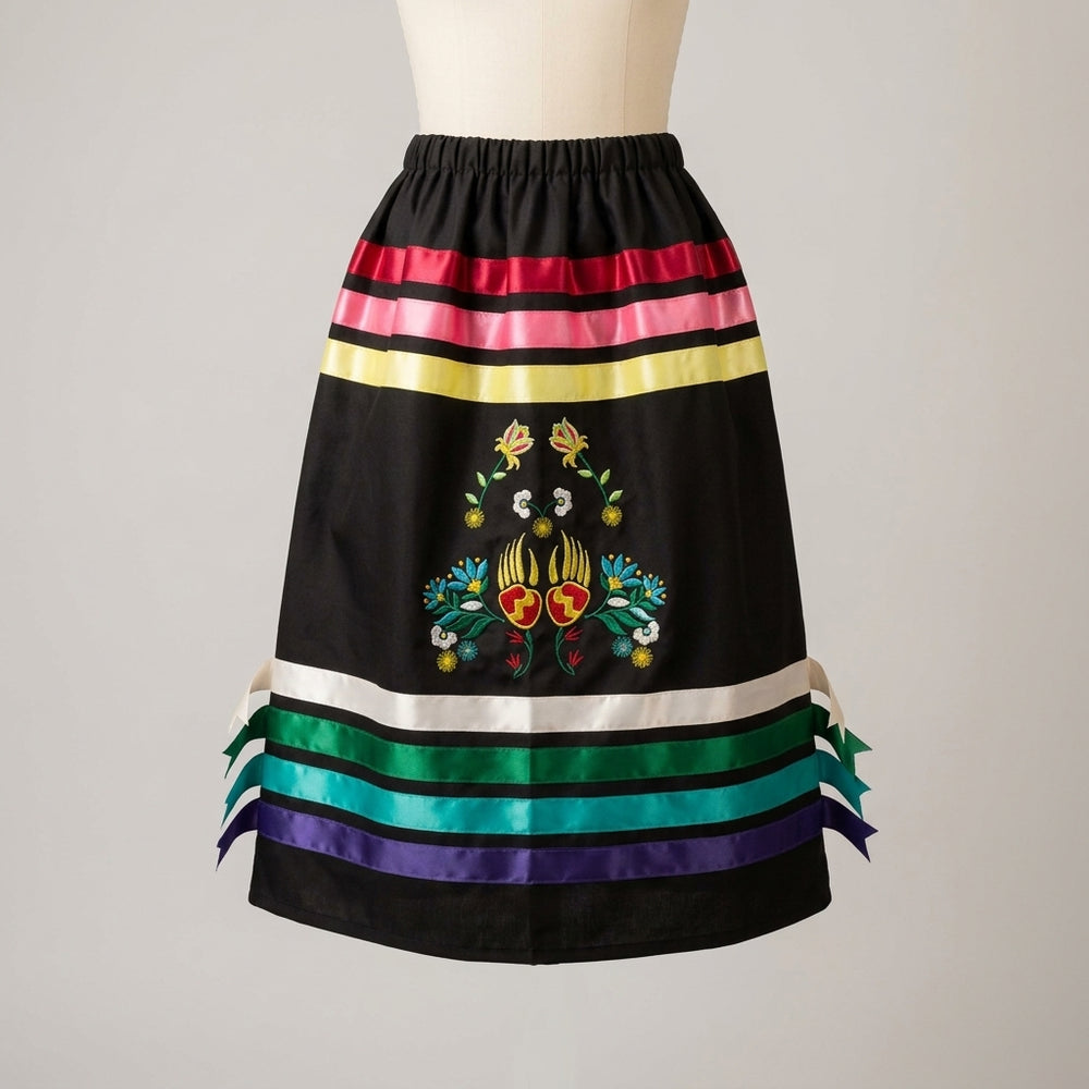 OLDTRIBES™ Paws & Petals  Ribbon Skirt