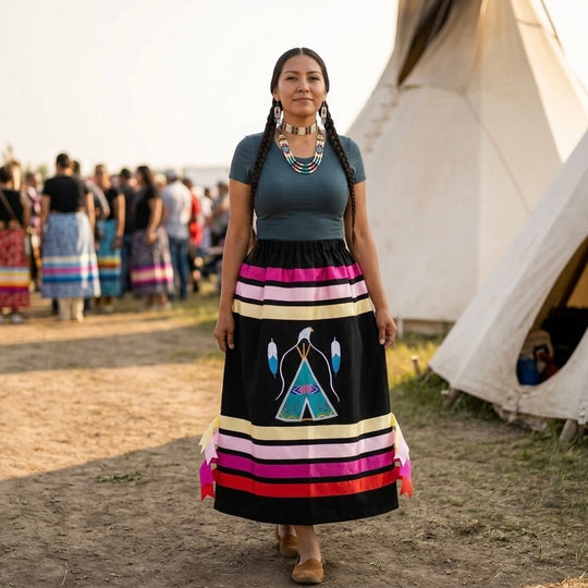 OLDTRIBES™ Shelter of Heritage Ribbon Skirt