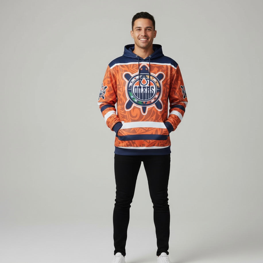 OLDTRIBES™ Iconic Blue & Orange Hoodie