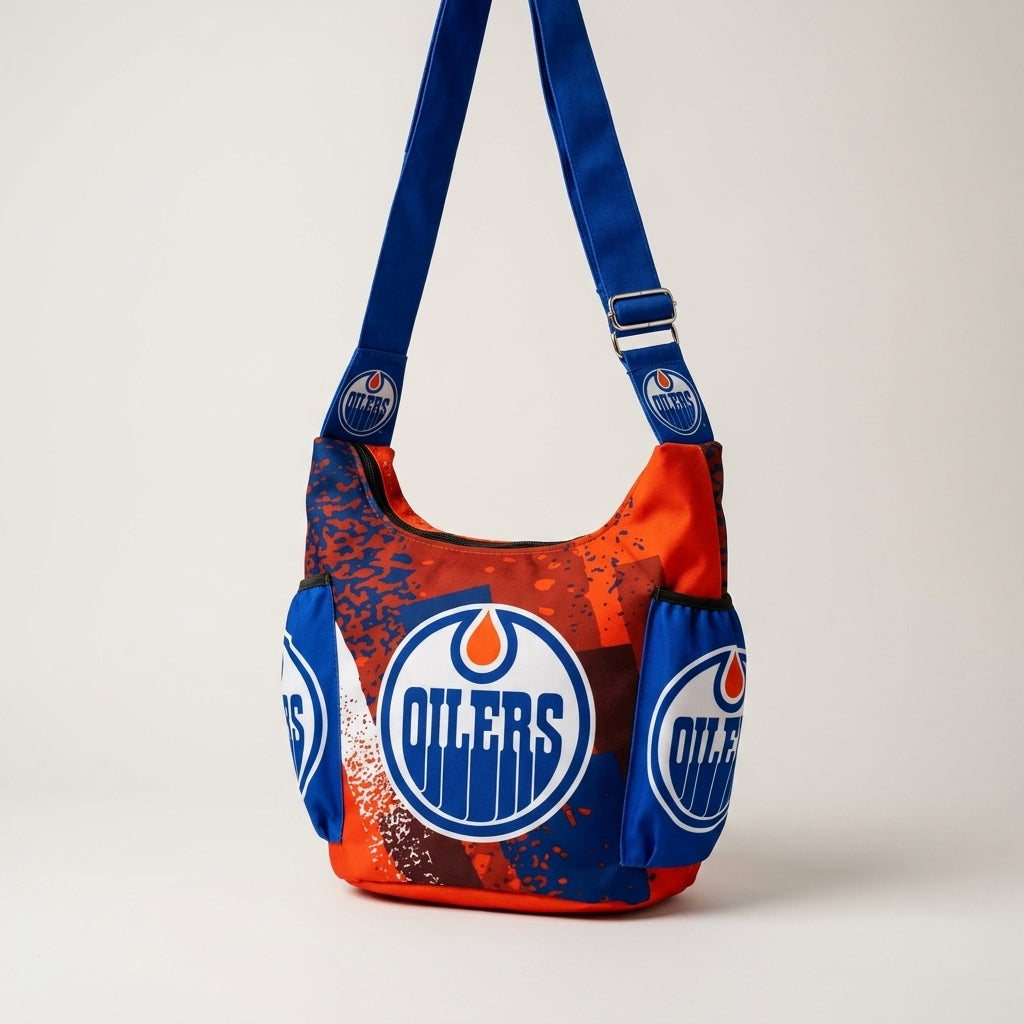 Orange Red Oiler Crossbody Bag