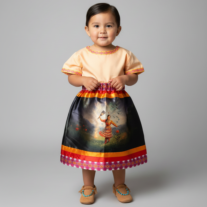 OLDTRIBES Infants Dancing of Wind Ribbon Skirt