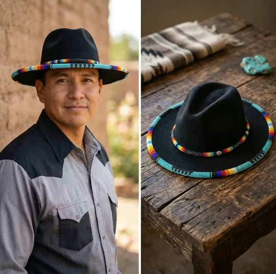 Size-57 Handmade Beaded Hat