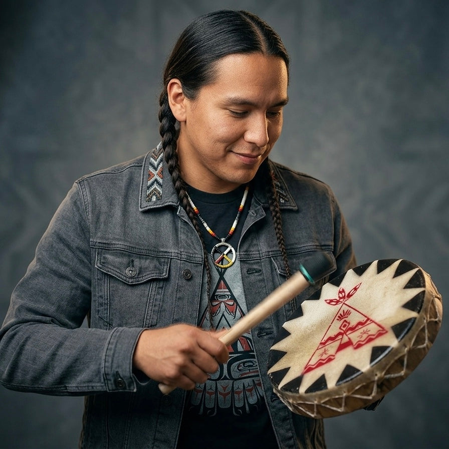 Rising Sun Lodge 8” Hand Drum