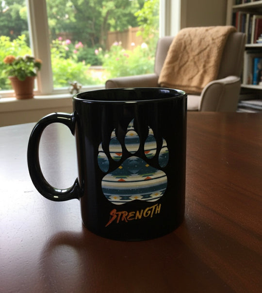 OLDTRIBES™ Southwestern Style Black Ceramic mug