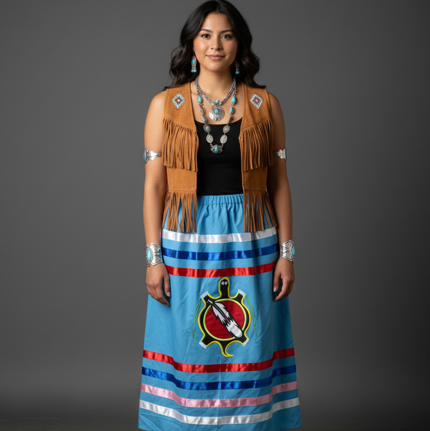 OLDTRIBES™ Turtle's Honor Ribbon Skirt