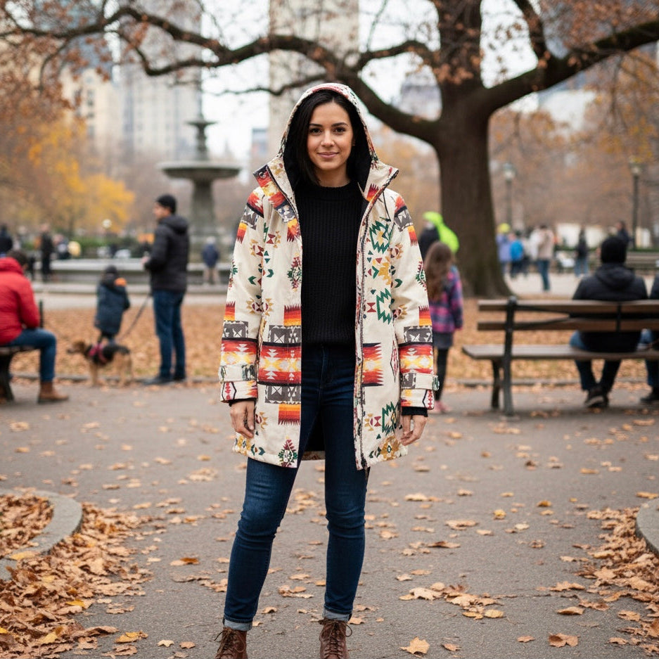 Terra Star(Beige Colour) 3/4-Length Coat