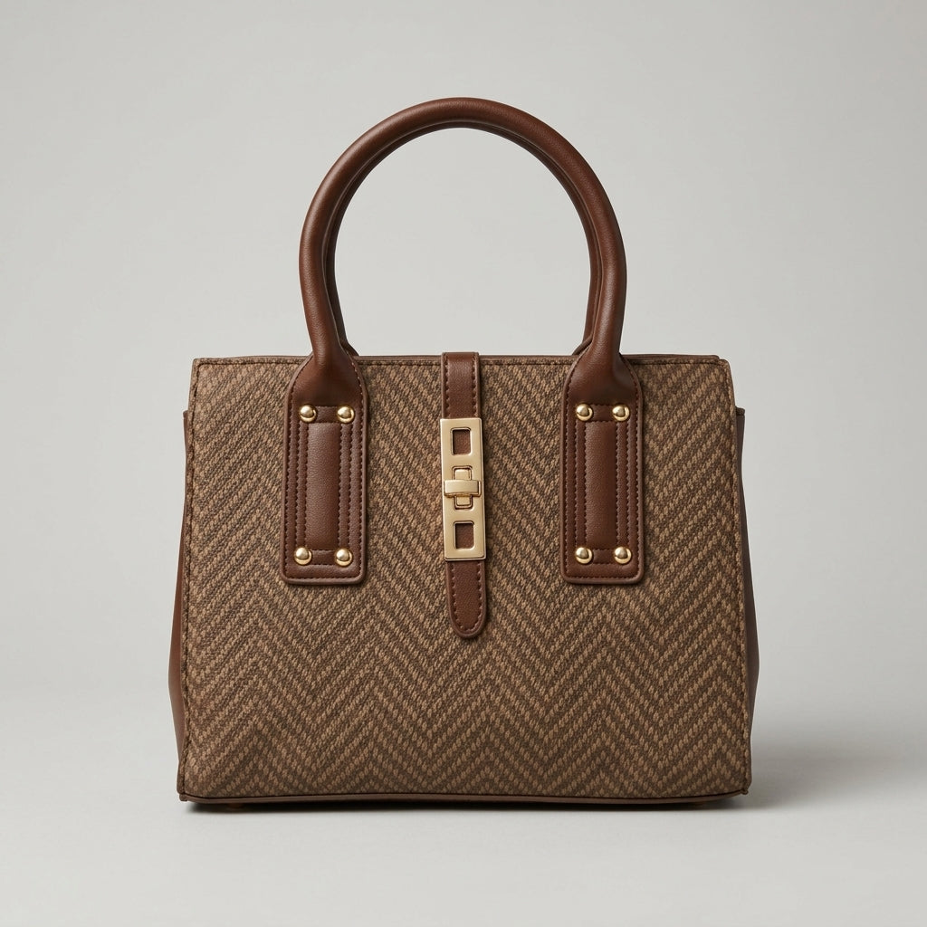 Heritage Chevron Satchel