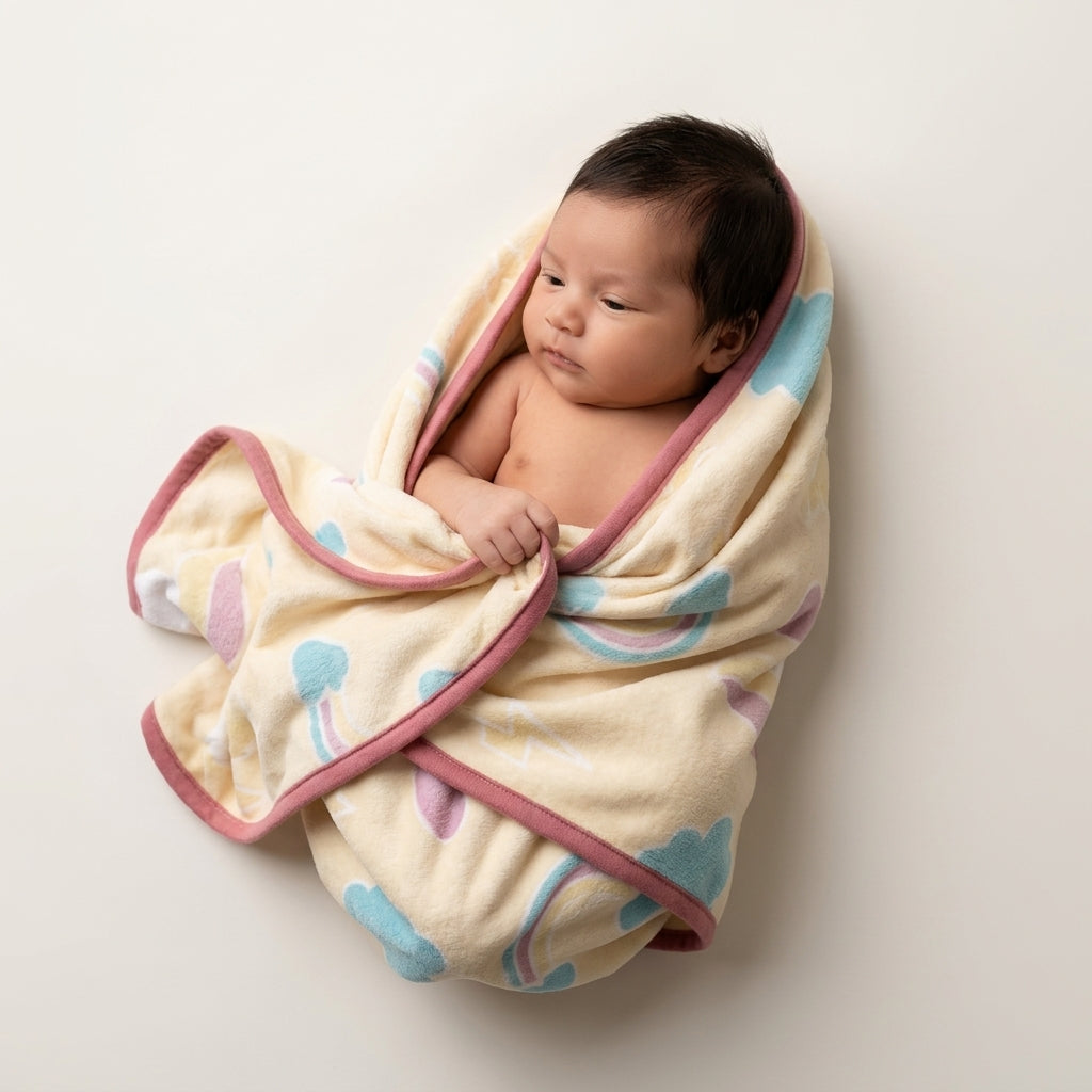 Pastel Yellow Unicorn baby blankets