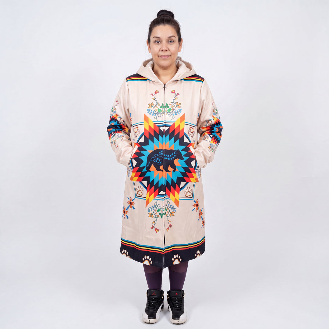 OLDTRIBES Courage bear  Long Coat (white)