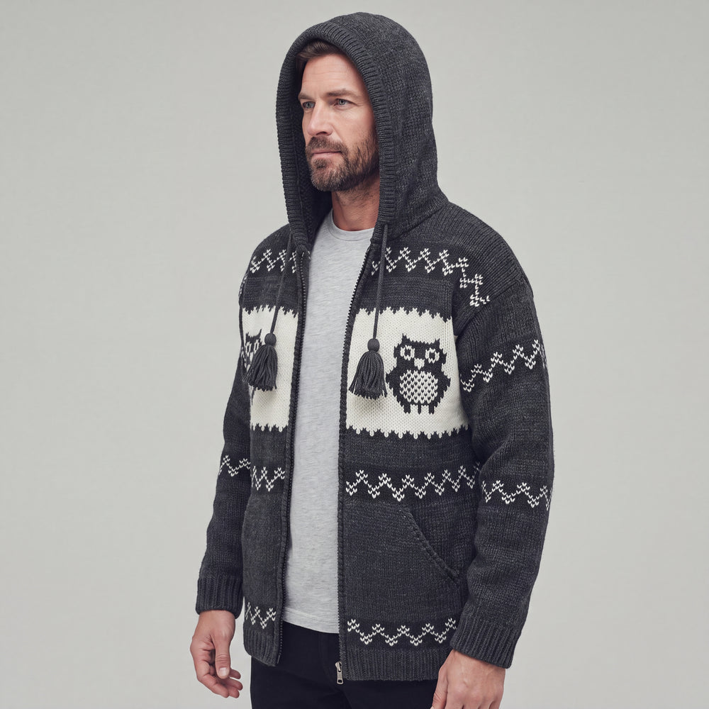 OLDTRIBES™ Nocturne Owl Wool Jacket