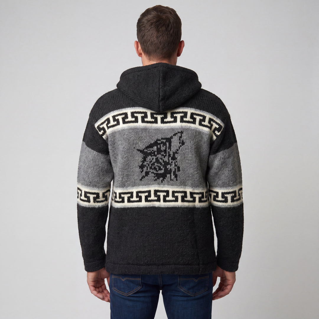 OLDTRIBES™ Lunar Wolf Wool Jacket