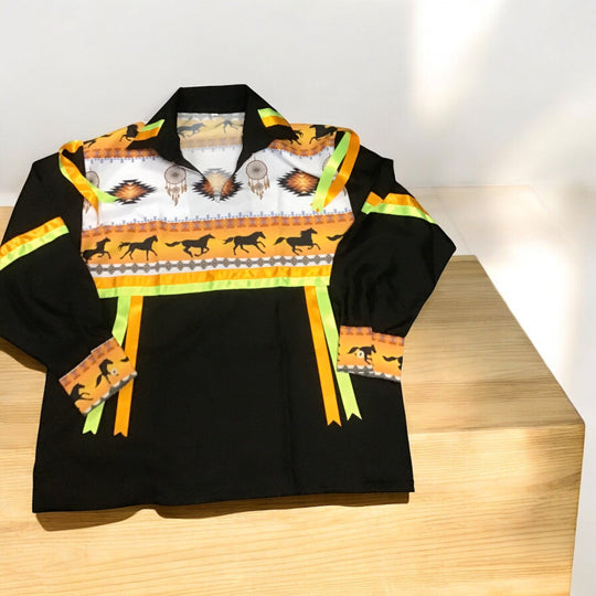 Orange and Green Ribbon Shirt