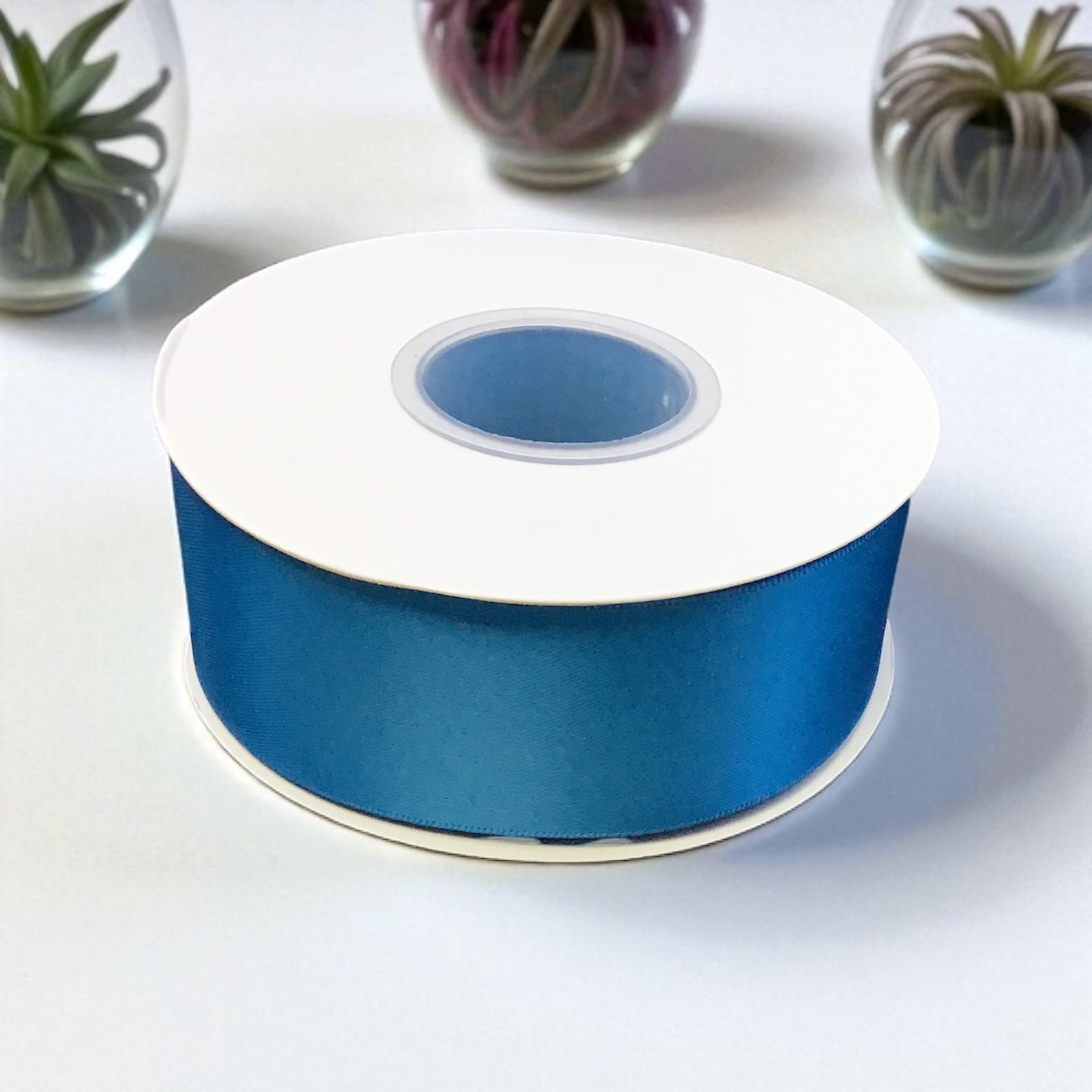 Satin Ribbon Double Face Turquoise #373 -3.8 cm Wide – OldTribes