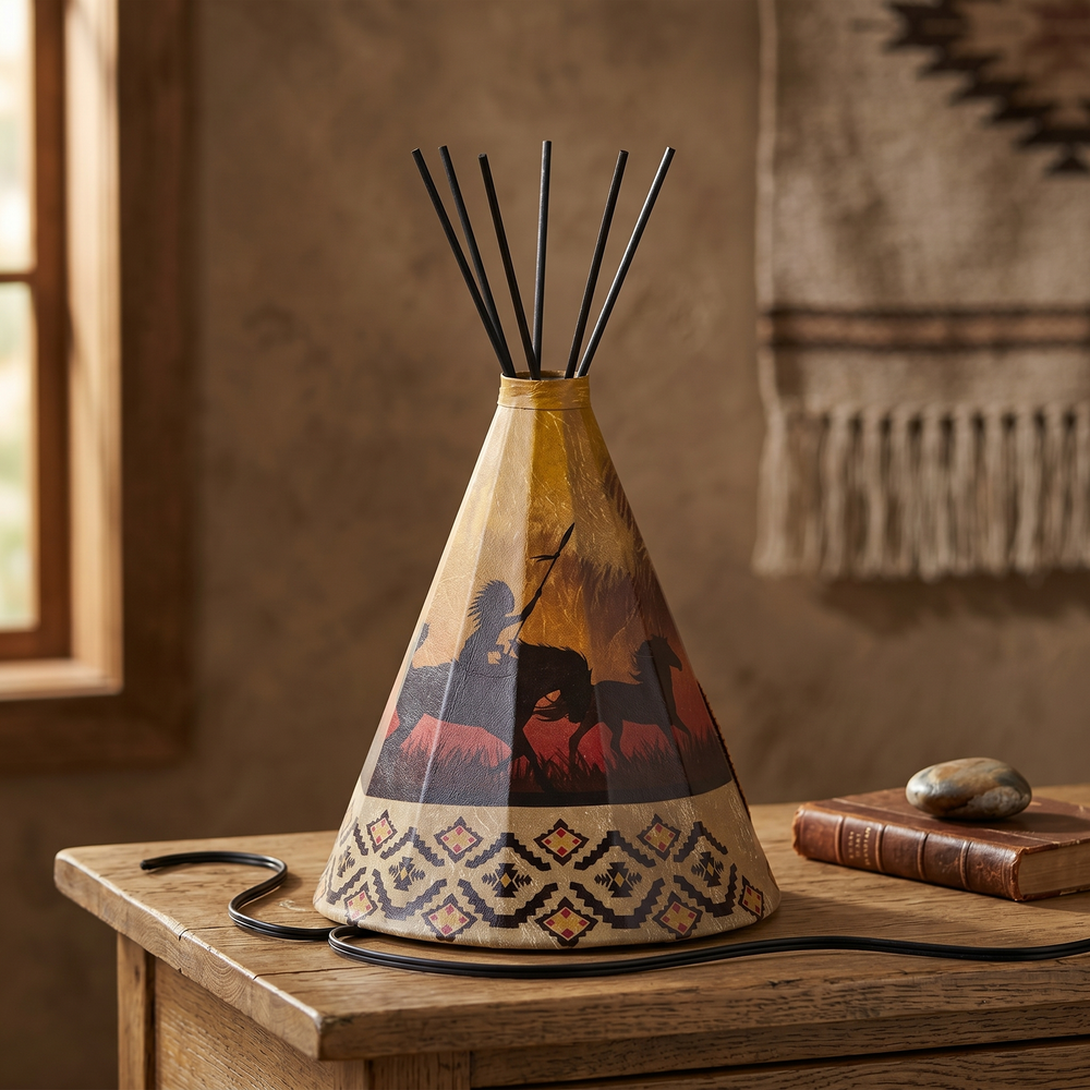 Horses Teepee Lamp