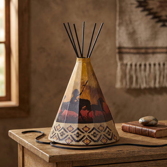 Horses Teepee Lamp