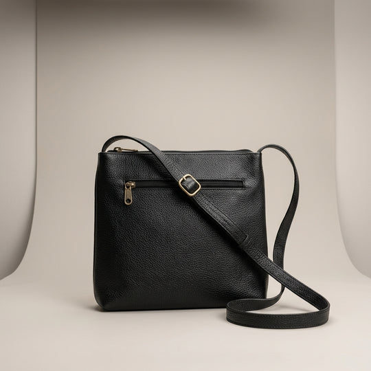 Windflower Embroidered Leather Crossbody Bag