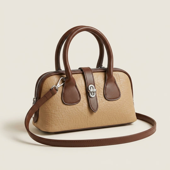 Vintage Mini Barrel Crossbody Handbag