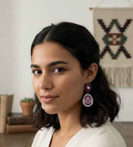 Drop Beaded Earrings(1)