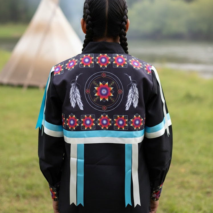 Feathers Youth Ribbon shirt