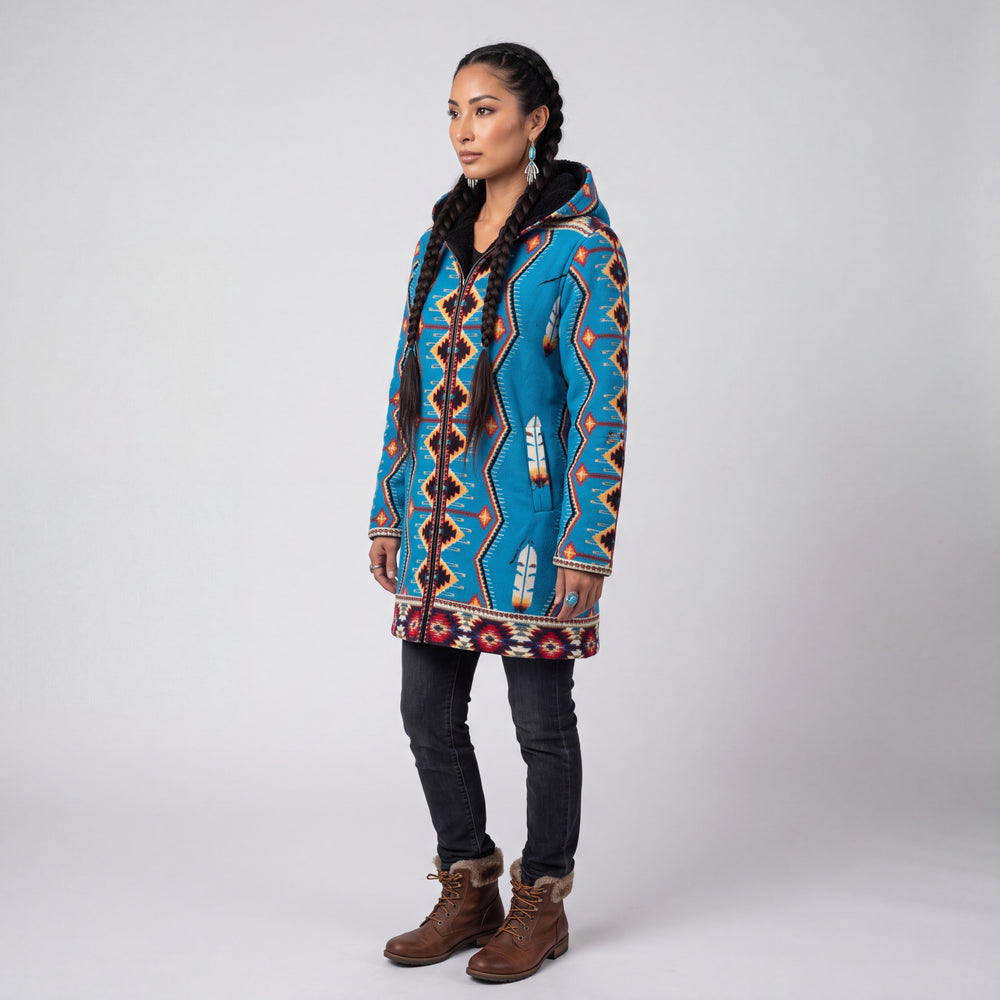 OLDTRIBES™ Sky Blue Long Coat